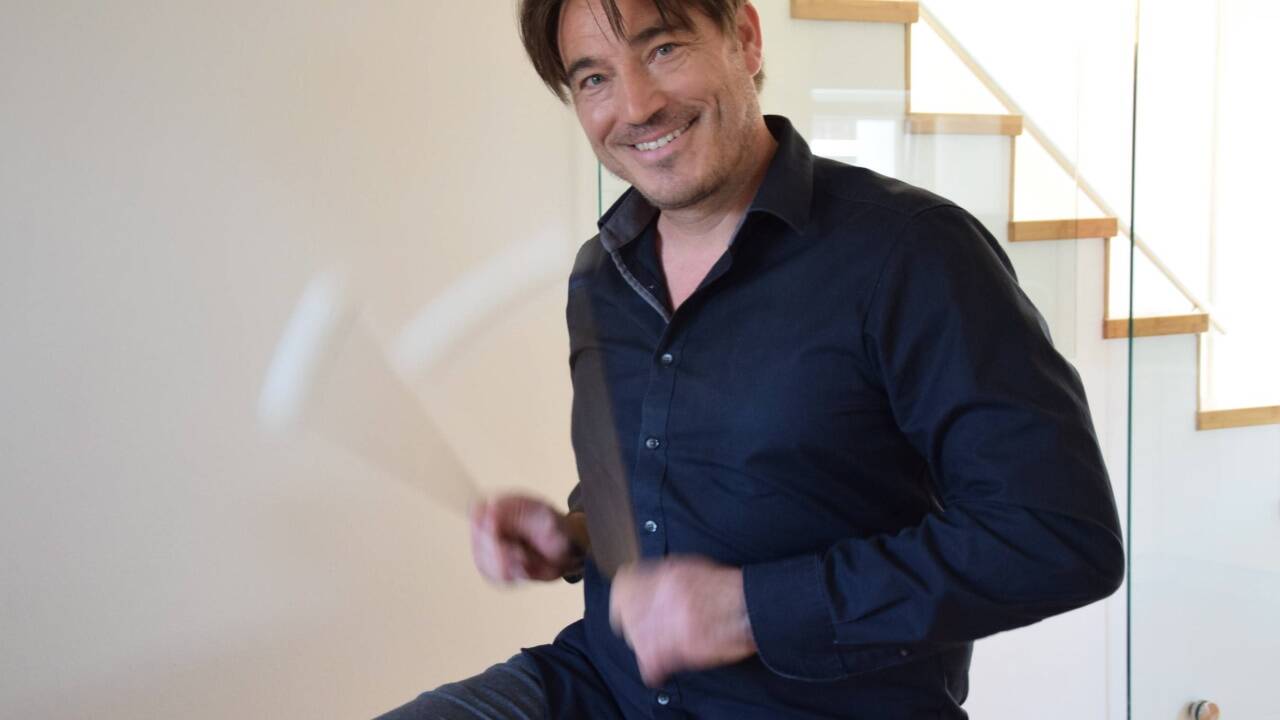 Andreas Steiner fabriziert selbst Holzschlägel. 