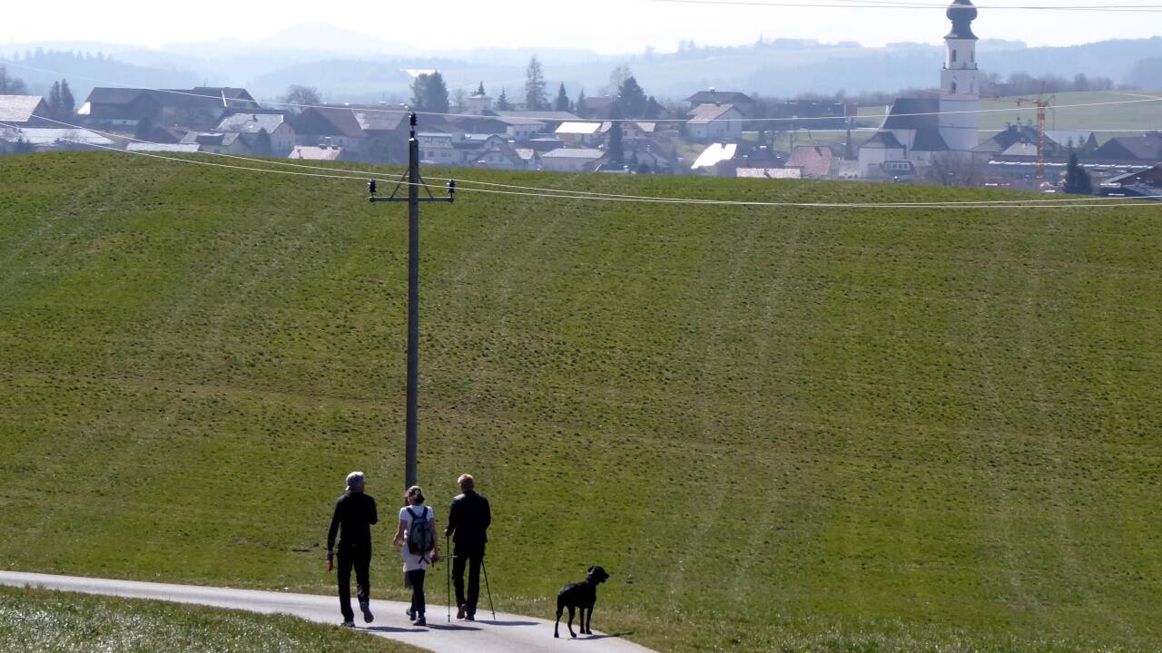 Unterwegs zwischen Köstendorf und Tannberg.   Unterwegs zwischen Köstendorf und Tannberg.