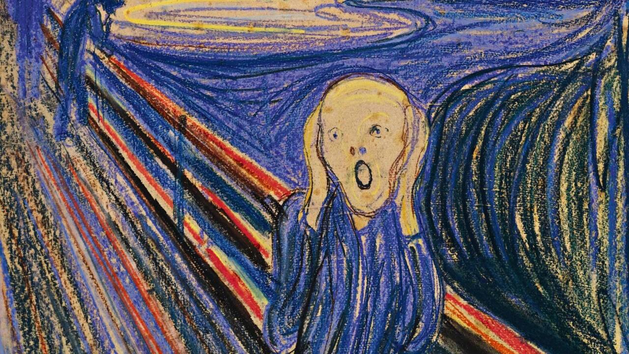 Edvard Munchs „Der Schrei“.  Edvard Munchs „Der Schrei“.