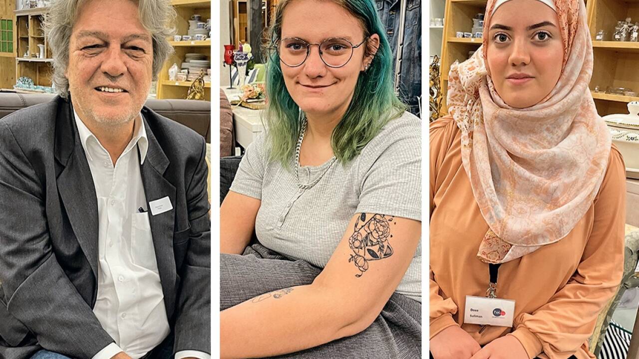 Auf dem Weg in die Arbeitswelt: Michael Winkler, Kerstin Mundl, Doaa Suliman. Auf dem Weg in die Arbeitswelt: Michael Winkler, Kerstin Mundl, Doaa Suliman.