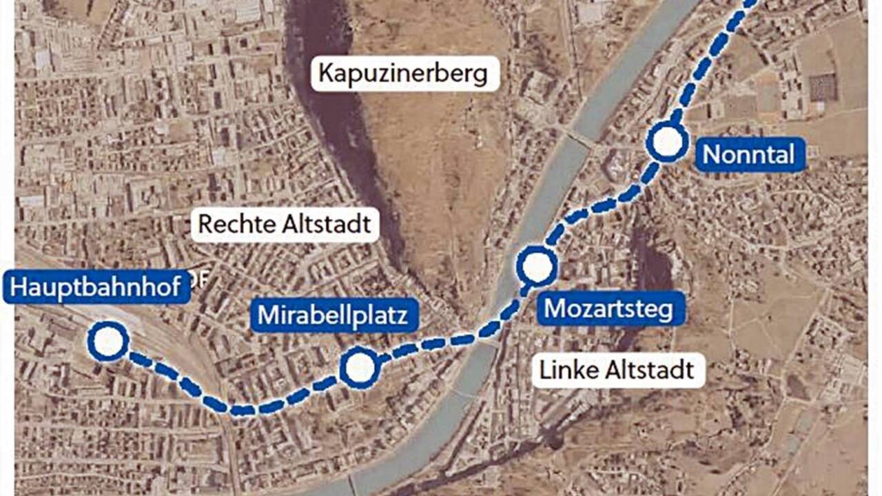 So soll die neue Bahn vom Hauptbahnhof zur Akademiestraße verlaufen. 