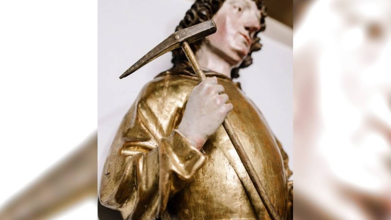 Skulptur des heiligen Daniel aus der Sammlung Vogl-Reitter, heuer in der Sonderausstellung „Perlen der Gotik“.  