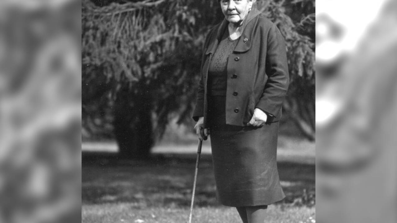 Nora Watteck zu ihrem 90. Geburtstag im Jahr 1991.  