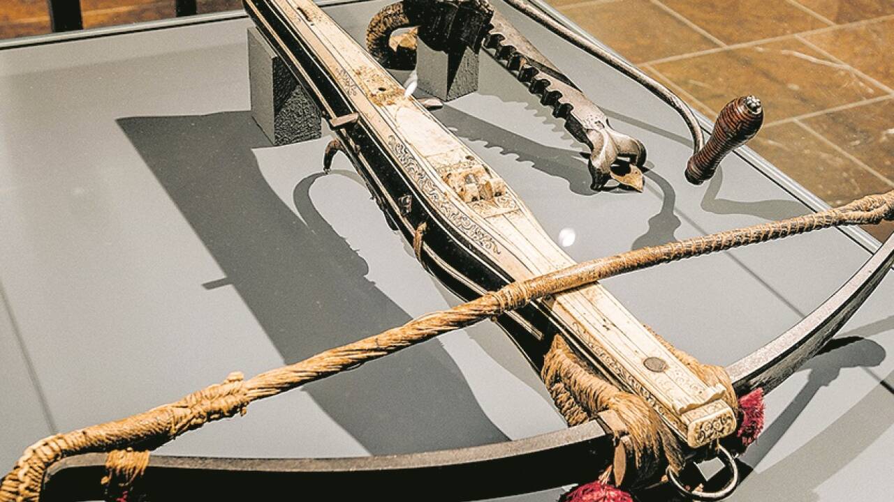 Renaissance-Armbrust, Nürnberg, um 1580, aus der Sammlung von Kuno Mayer.  
