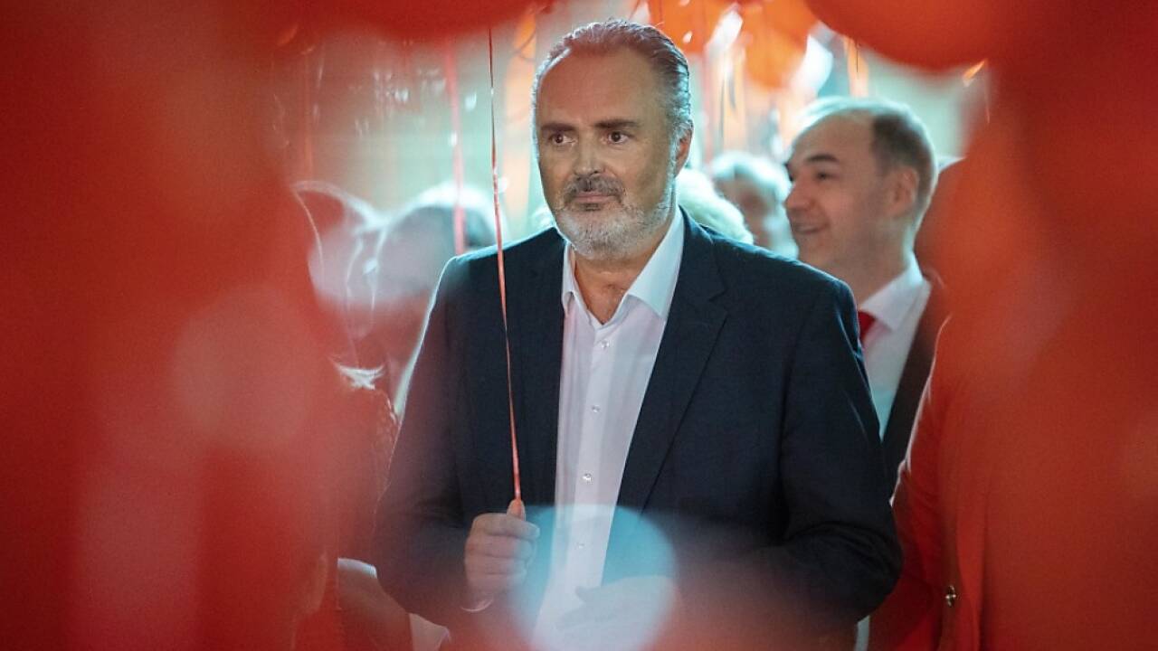 Doskozil beim Einmarsch in Oberwart 
