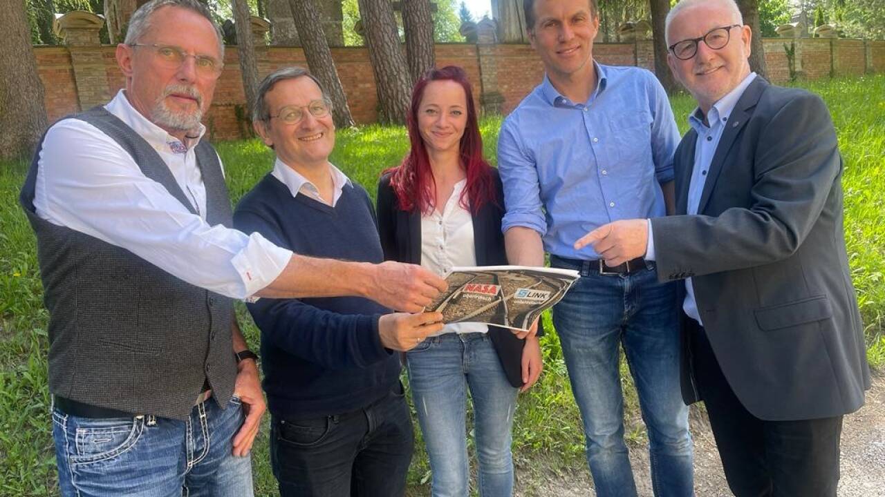 Das ist die NASA (v.l.): Gottfried Mayer, Hannes Augustin, Johanna Sams, Erik Schnaitl, Wilfried Rogler 
