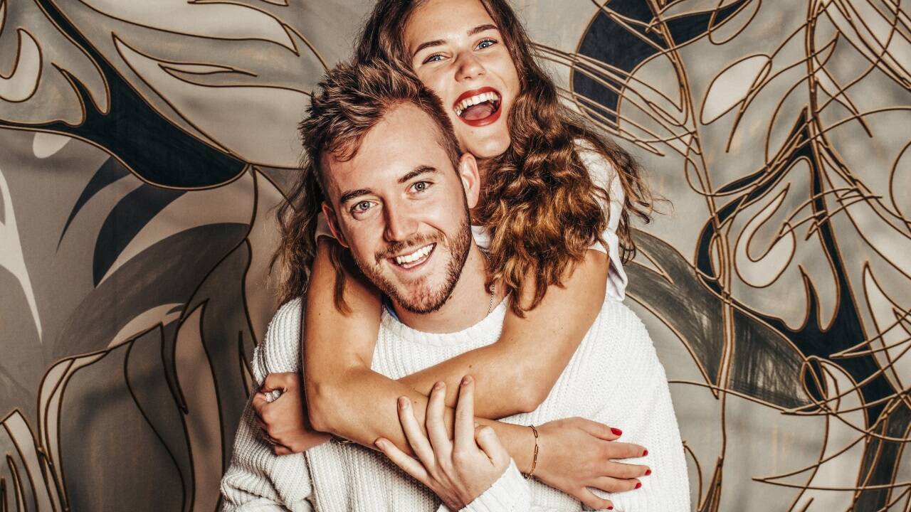 Gemeinsam glücklich: Jonny Balchin und Maria Padinger. 