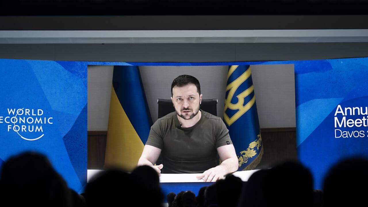 Videoansprache Selenskyjs beim Weltwirtschaftsforum in Davos 