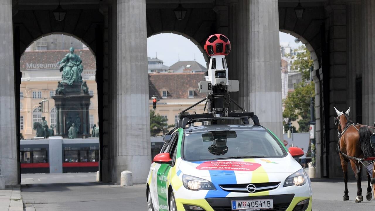 Das Google-Street-View-Auto in Wien im Einsatz - das sorgte 2018 für viel Aufsehen.  