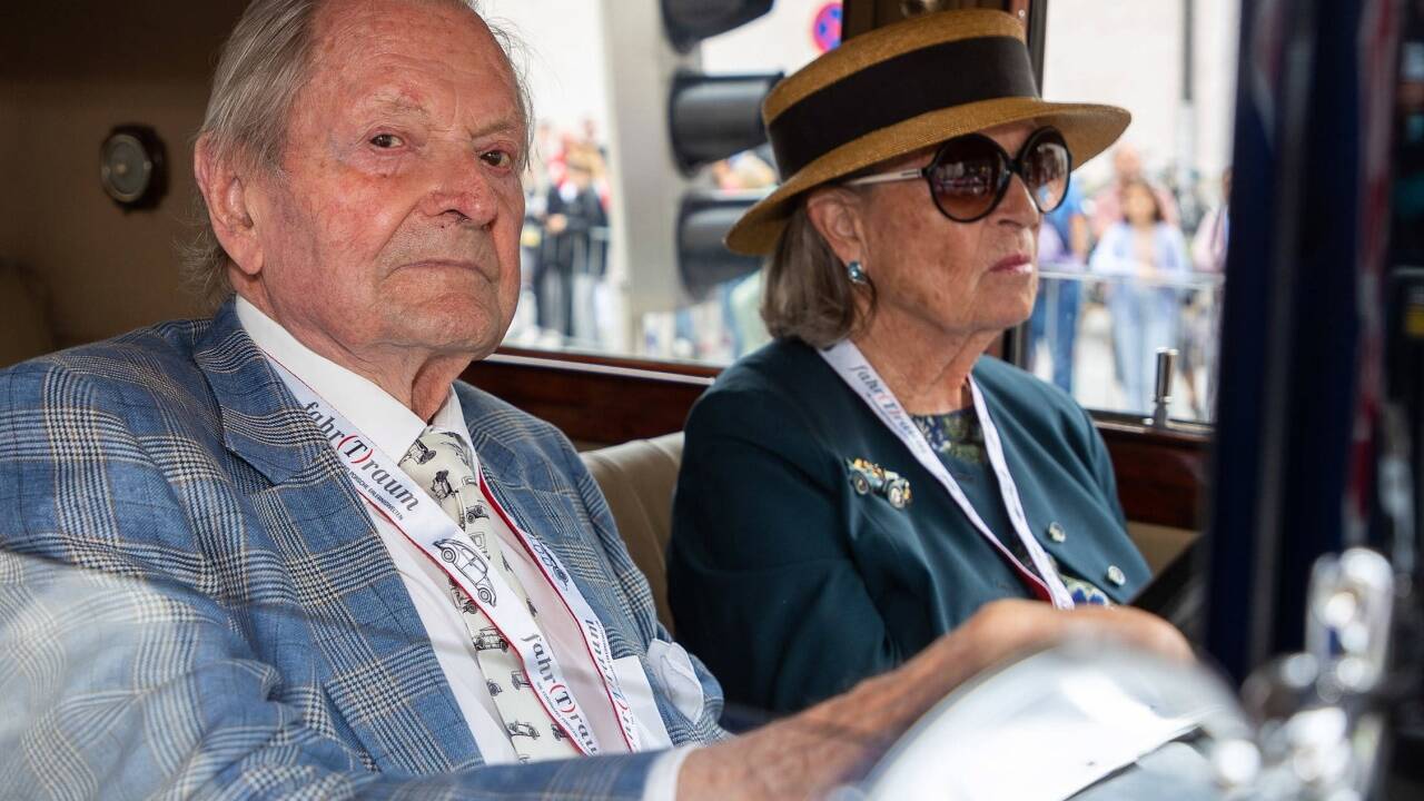 Ernst Piëch und Gattin Elisabeth.  