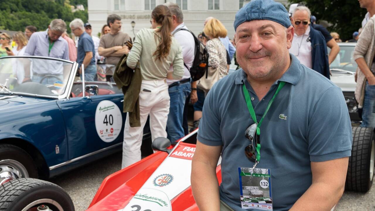 Oldtimer-Fan Rudolf „Rudi“ Roubinek. 