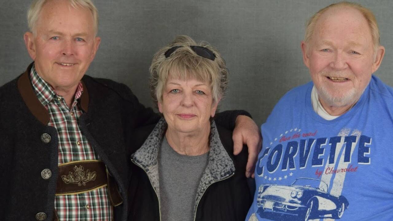 Gottfried (l.), Brenda, Wayne. 