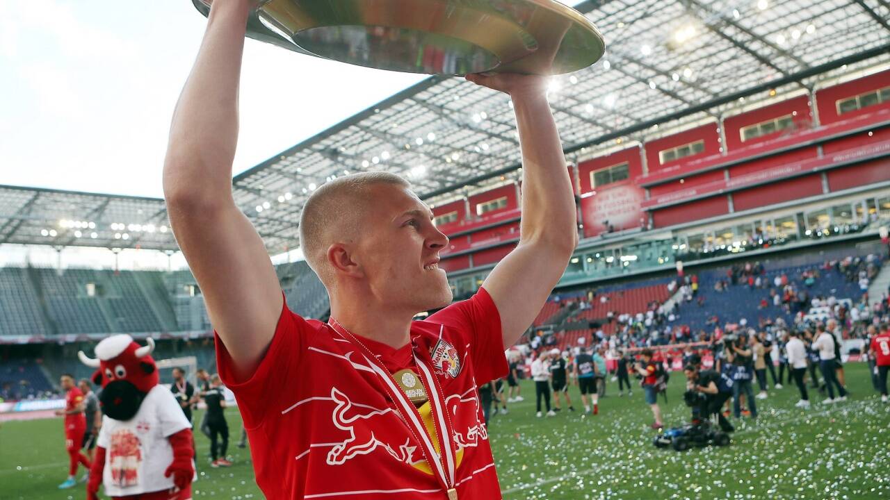 Rasmus Kristensen holte mit Red Bull Salzburg das Double, RB Leipzig zeigt Interesse an einer Verpflichtung. 