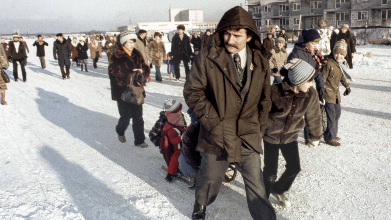 Polen 1981: Solidarnosc-Führer Lech Wałesa.  