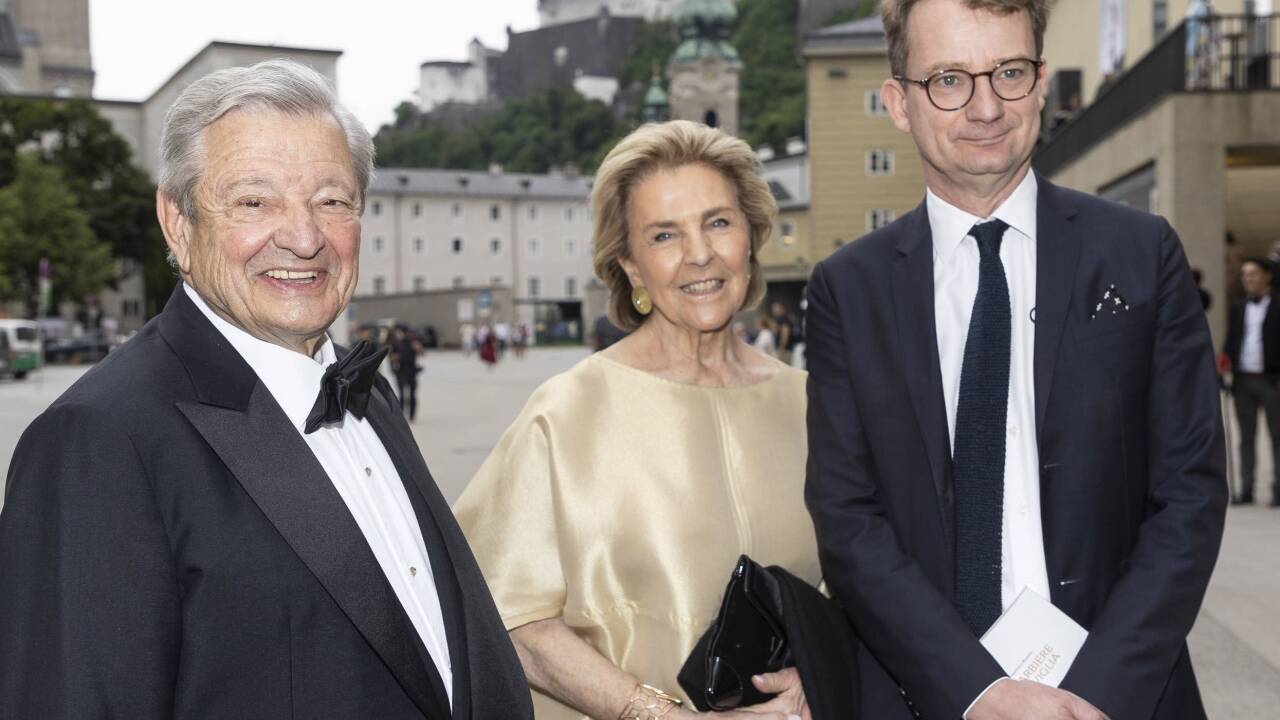 Heinrich und Eva Spängler mit einem Gast aus Frankreich.  