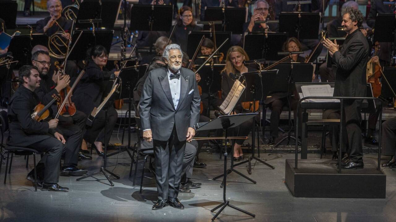 Plácido Domingo sang auch solo 