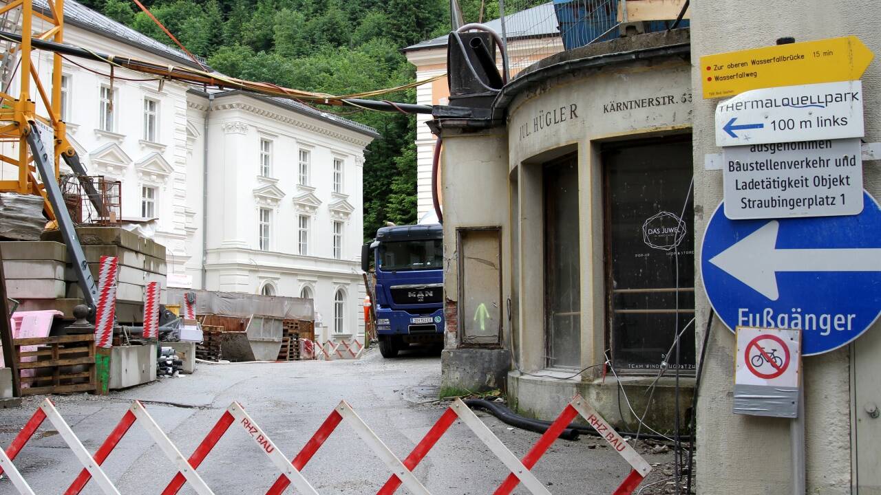 Die Baustelle am Straubingerplatz. 