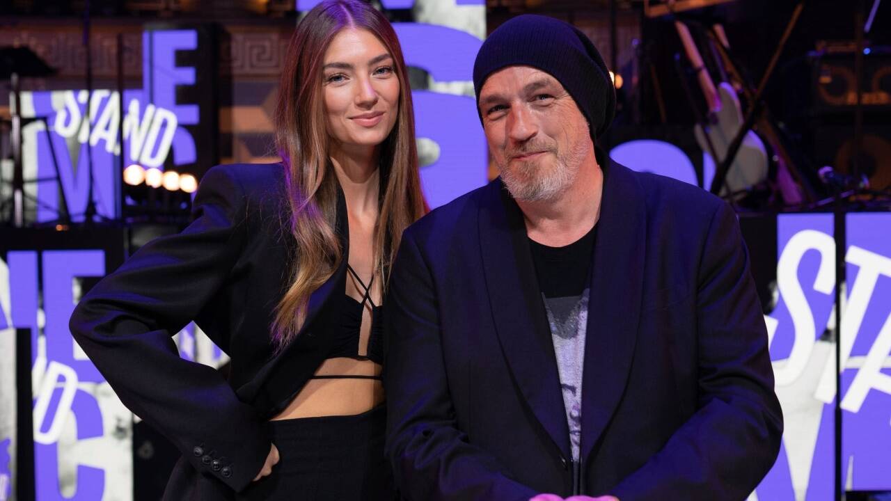 Model Lorena Rae und Comedian Torsten Sträter. Model Lorena Rae und Comedian Torsten Sträter.