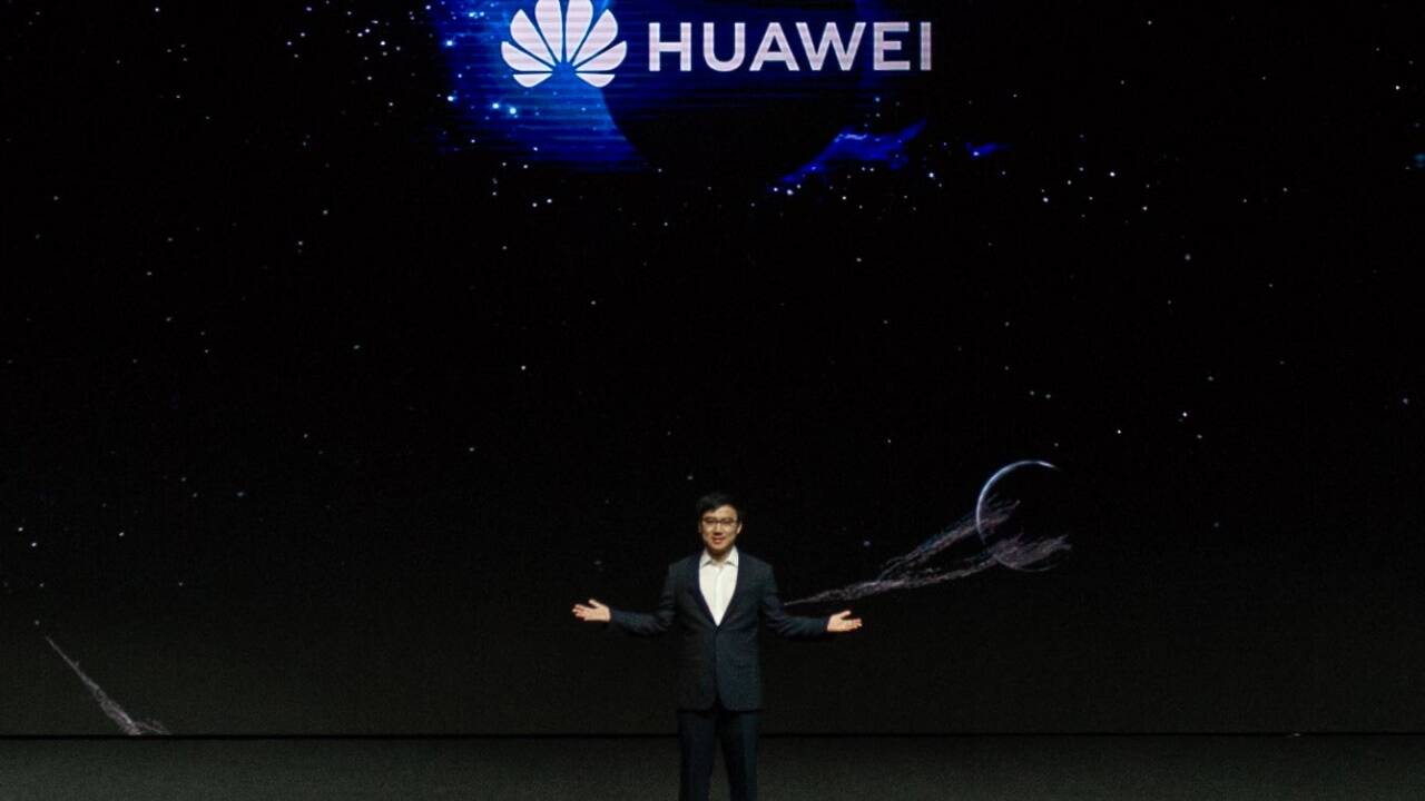 Derek Yu, Huawei-Chef für Zentral-, Ost- und Nordeuropa sowie die Türkei und Kanada, bei der Präsentation in Istanbul. 