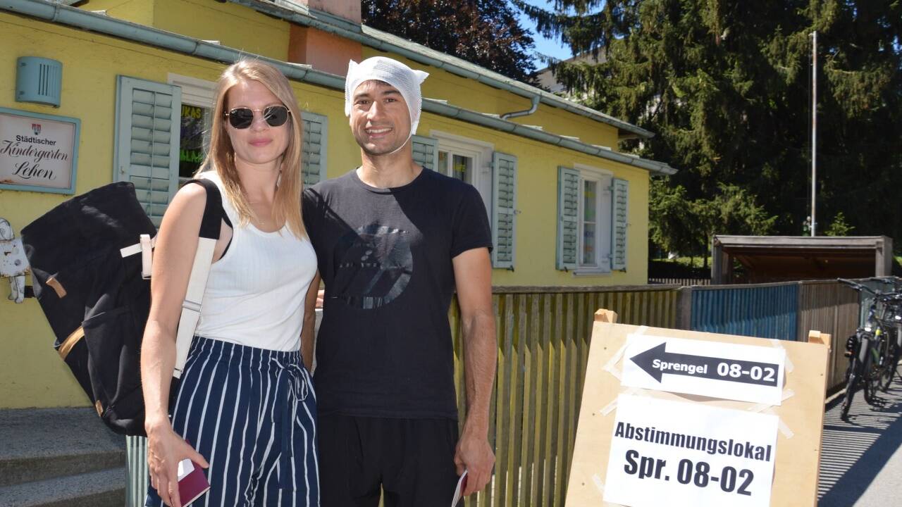 Lisa Gruber und ihr Freund, Aqeel Rehman, haben die Mönchsberggarage noch gar nie genutzt ...  