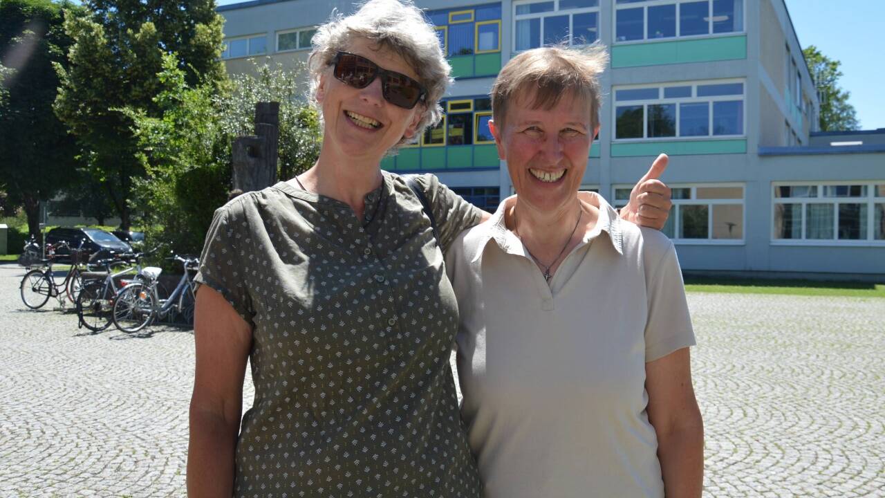 Schwester Rita und Schwester Maria Unterluggauer von den Franziskanerinnen in Hallein waren in der Herrnau abstimmungsberechtigt - und haben gegen den Garagenausbau votiert.  