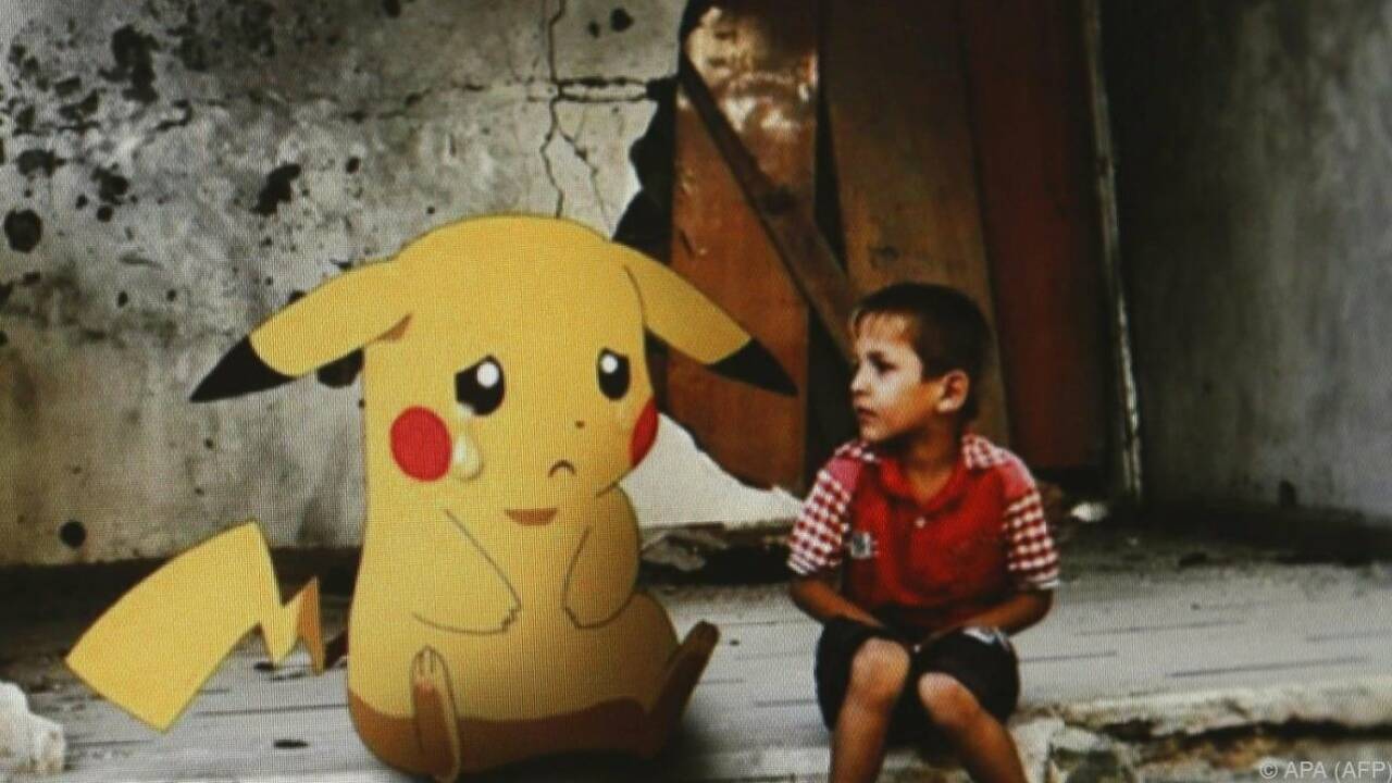 Syrischer Künstler montiert Pokemon in Bilder der Zerstörung Syrischer Künstler montiert Pokemon in Bilder der Zerstörung