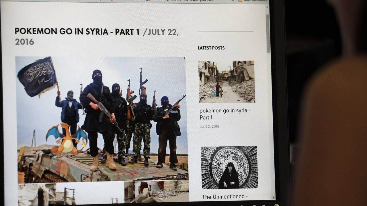 Syrischer Künstler montiert Pokemon in Bilder der Zerstörung Syrischer Künstler montiert Pokemon in Bilder der Zerstörung