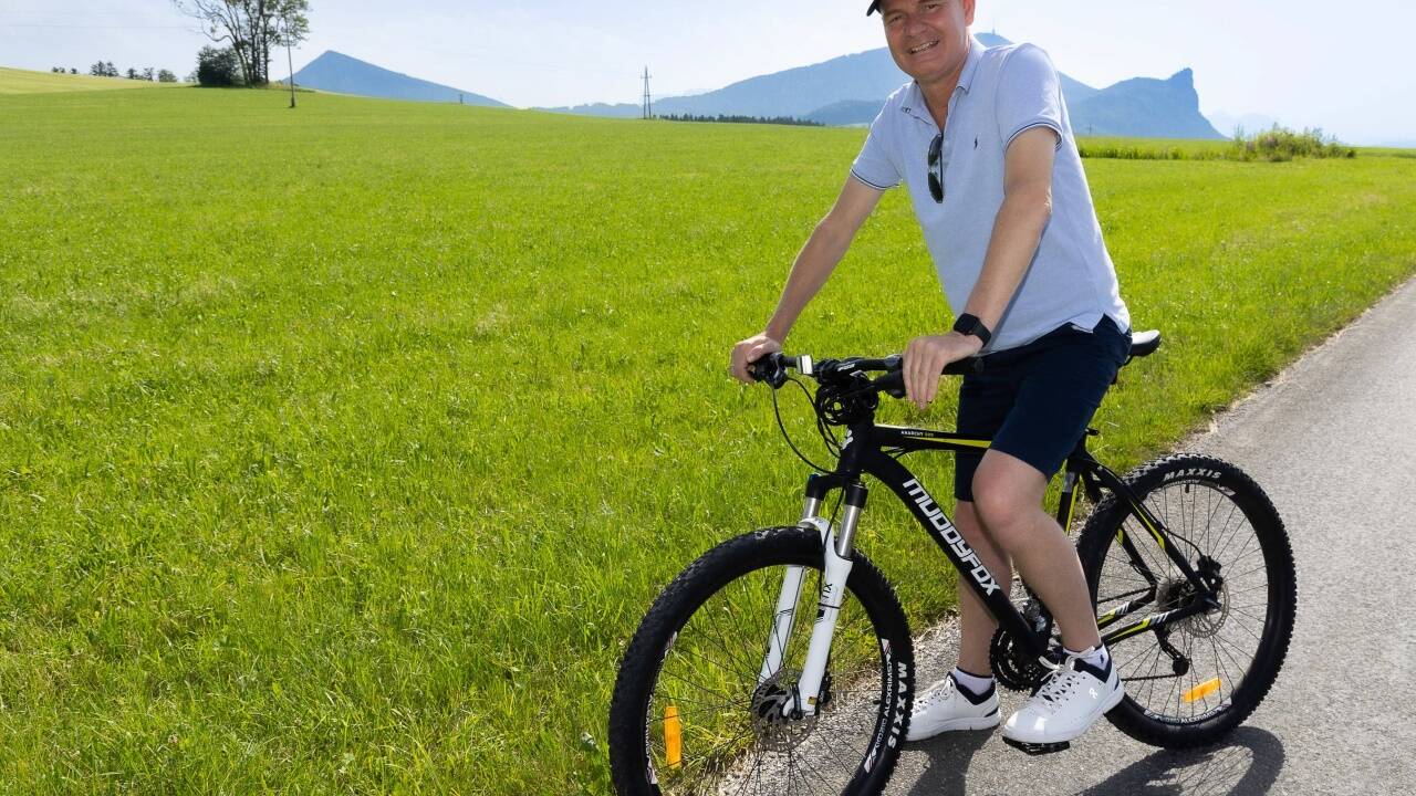 Jürgen Schöndorfer kann wieder Rad fahren.  
