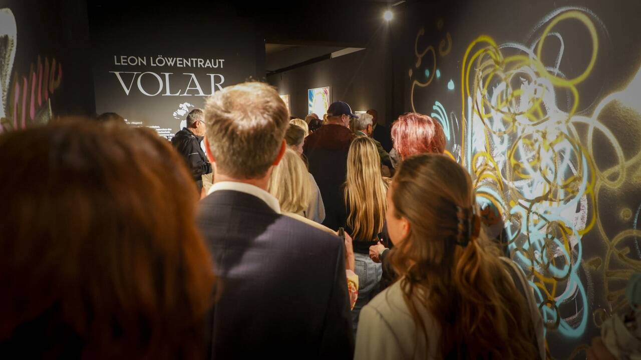 Großer Andrang bei der Vernissage.  