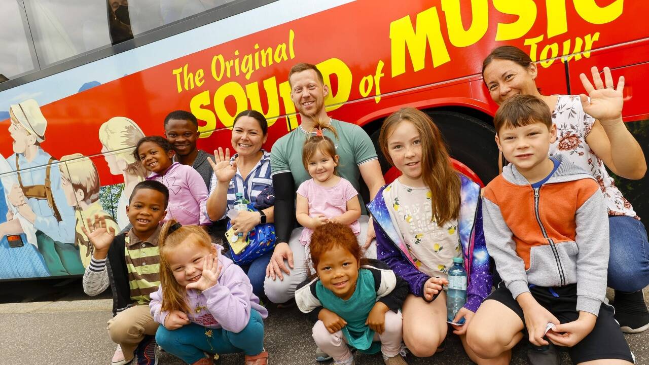  Mika Permenter, ihre Schwester Jaclyn Ntow und ihre Familien lockte vor allem der Film Sound of Music nach Salzburg.  
