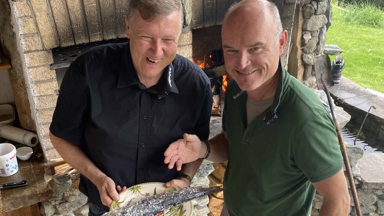 Walter Grüll mit Rudi Obauer – da kann nix Schlechtes dabei rauskommen. 