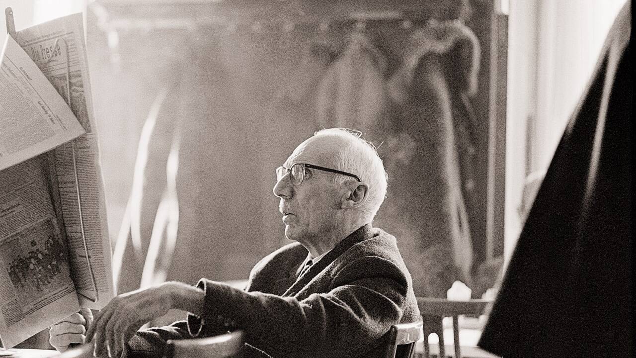 Gast im Café Bazar (1970).  