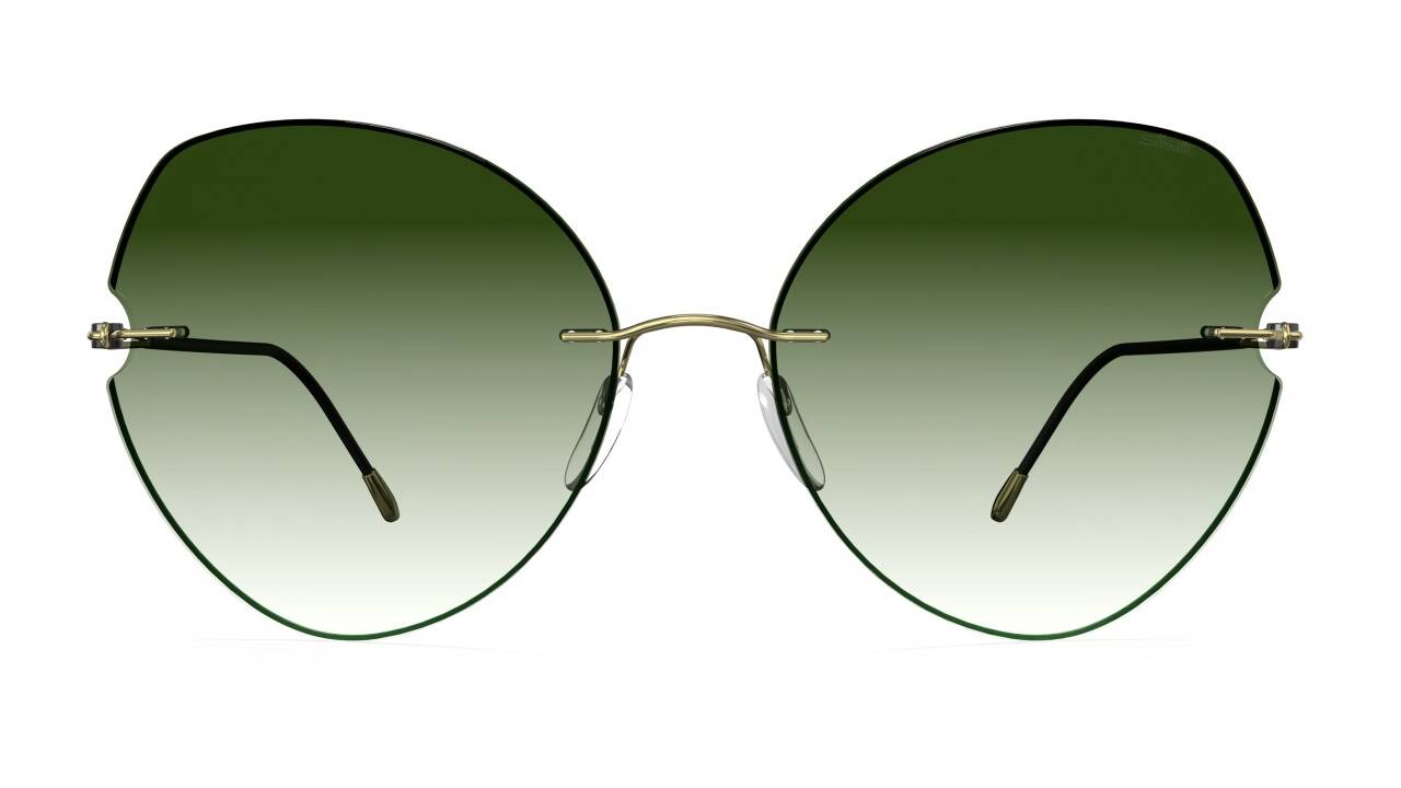 Von Silhouette stammt diese Brille. 1964 von Anneliese und Arnold Schmied in Linz gegründet, wurde das Unternehmen mit der schrauben- und scharnierlosen „Titan Minimal Art“ 1999 weltberühmt. 
