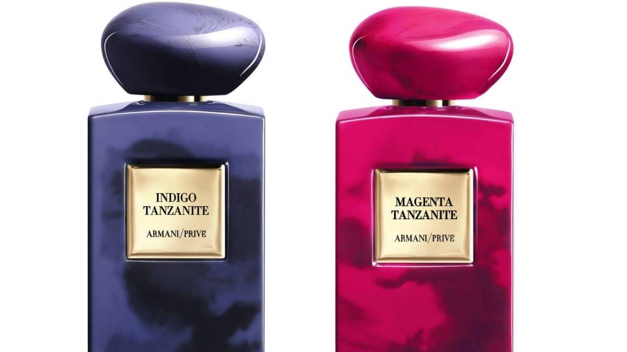 Armani/Privé erweitert seine Linie „Les Terres Précieuses“ um „Indigo Tanzanite“ und „Magenta Tanzanite“. 