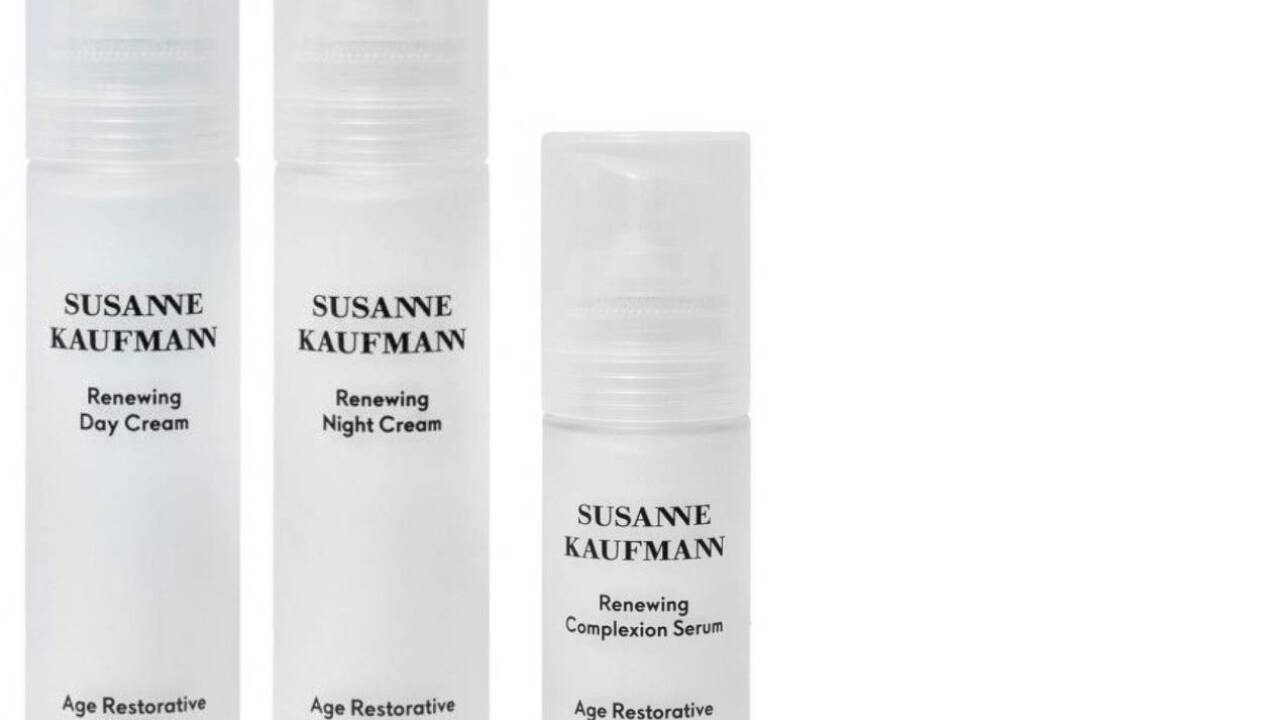 Naturkosmetik de luxe gibt es von Susanne Kaufmann, etwa mit der „Age Restorative Skincare“-Linie.  Naturkosmetik de luxe gibt es von Susanne Kaufmann, etwa mit der „Age Restorative Skincare“-Linie.