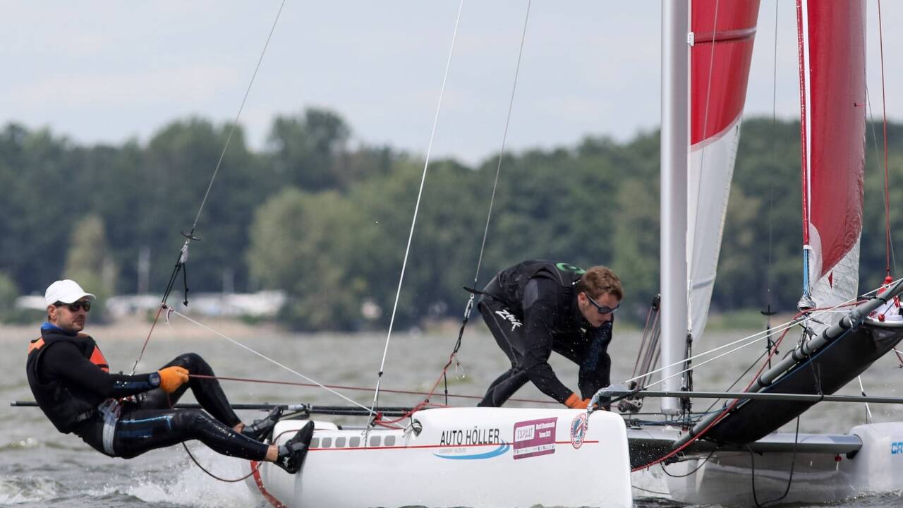 Wolfgang Klampfer und Stefan Zimmermann steigerten sich von Wettfahrt zu Wettfahrt. 