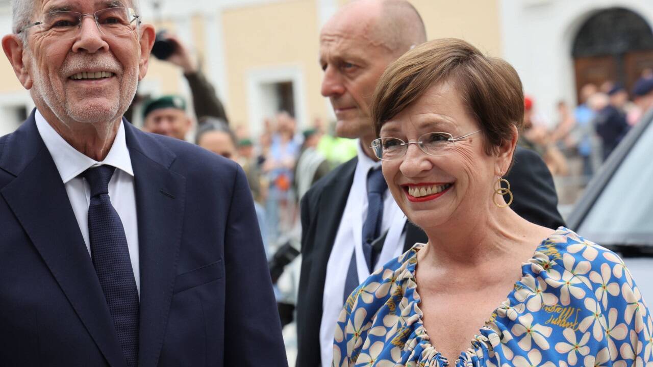 Alexander Van der Bellen und Doris Schmidauer.  Alexander Van der Bellen und Doris Schmidauer.