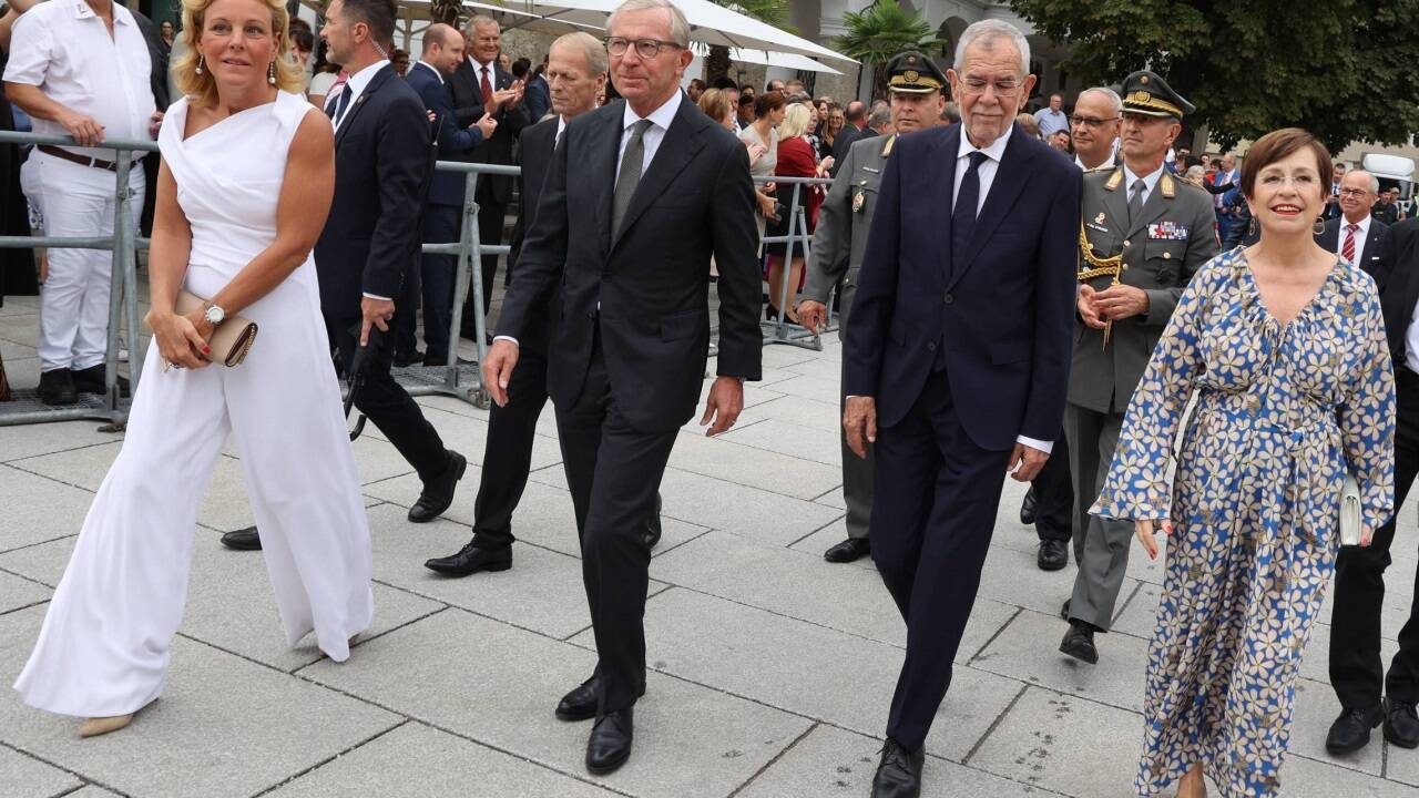 Wilfried und Christina Haslauer, Doris Schmidauer und Alexander Van der Bellen  Wilfried und Christina Haslauer, Doris Schmidauer und Alexander Van der Bellen