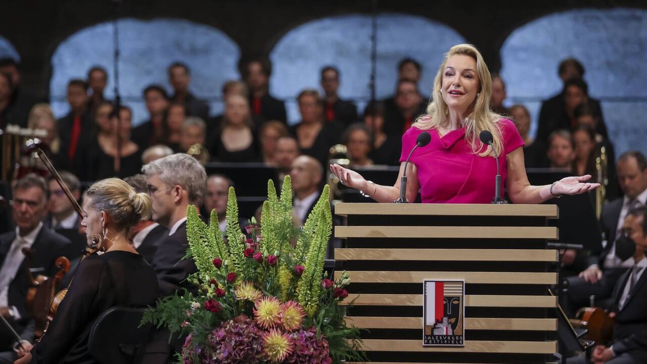 Präsidentin Kristina Hammer, im Rahmen der Eröffnung der Salzburger Festspiele  Präsidentin Kristina Hammer, im Rahmen der Eröffnung der Salzburger Festspiele