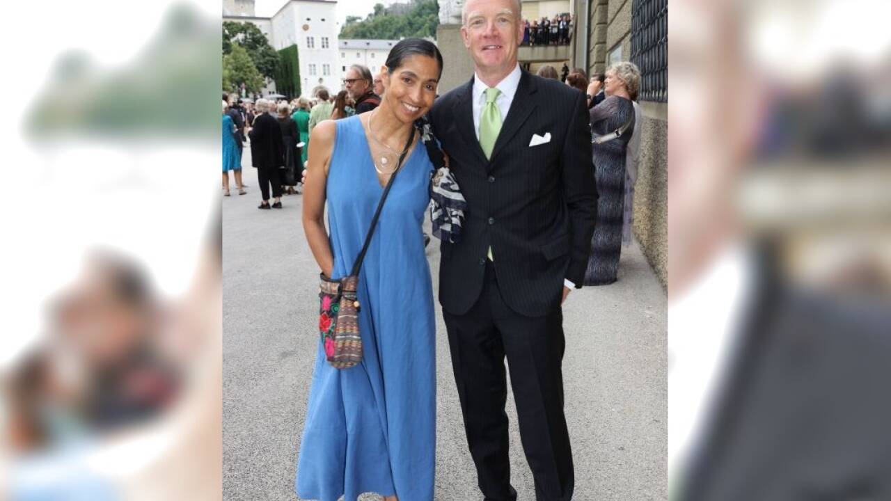 Anna und Johannes Honsig-Erlenburg (Präsident der Stiftung Mozarteum). Anna und Johannes Honsig-Erlenburg (Präsident der Stiftung Mozarteum).