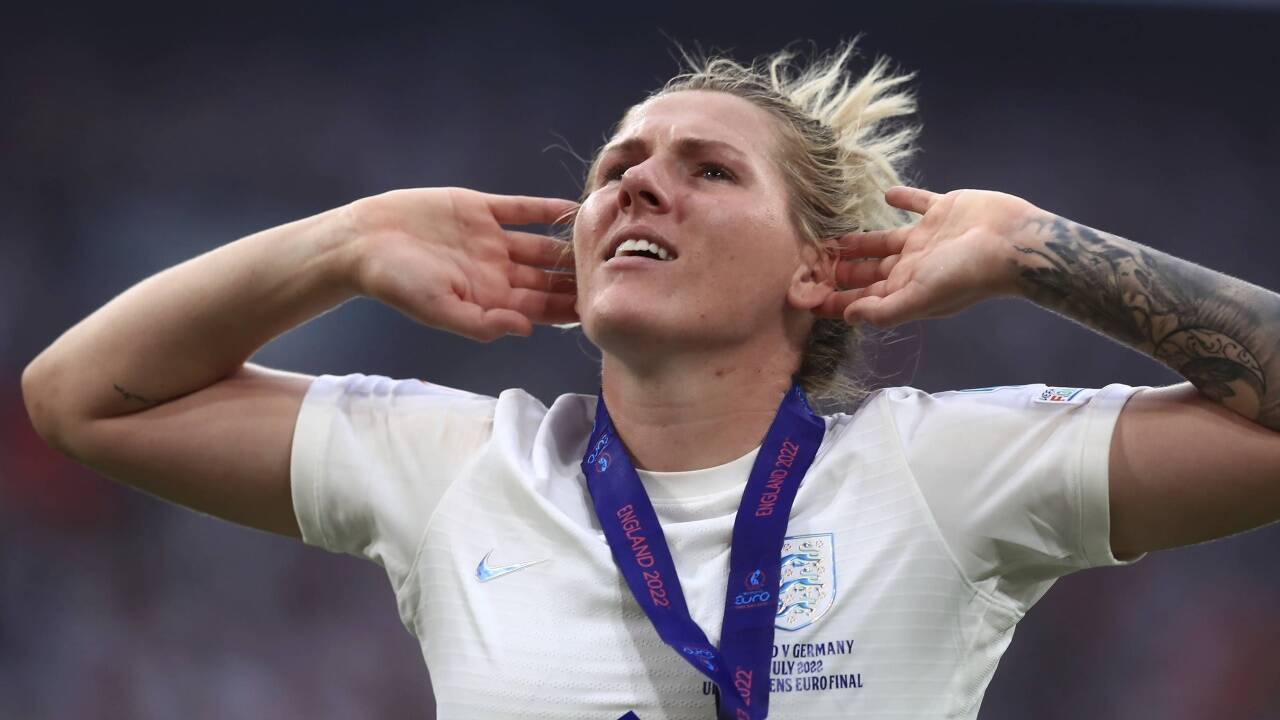 Englands Millie Bright.   Englands Millie Bright.