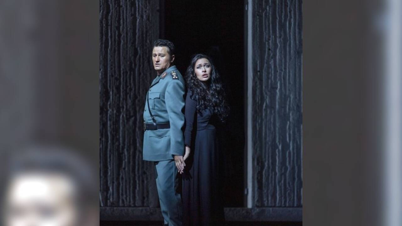 Piotr Beczała (Radamès), Elena Stikhina (Aida) 