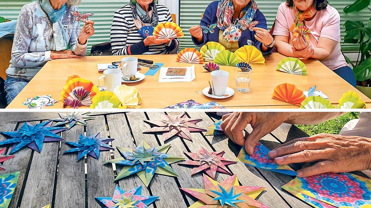 Die Origamikurse von Julia Schönhuber fördern das Gehirn und das soziale Miteinander. 