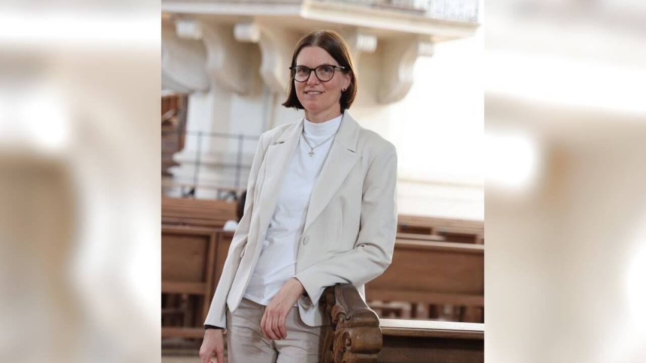 Andrea Fournier im Salzburger Dom.  