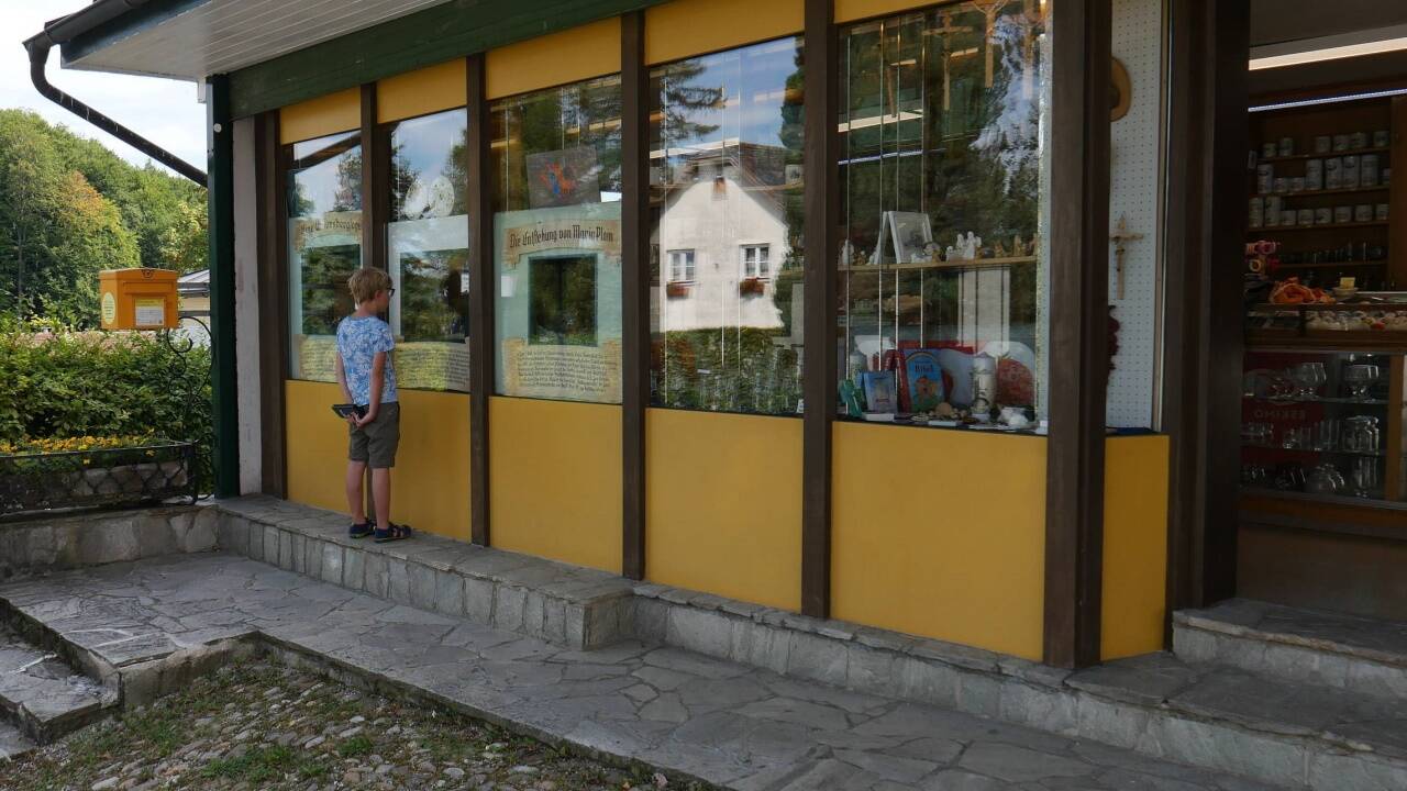 Ganz nah herantreten ist angesagt, um die Schaukästen bewundern zu können.  