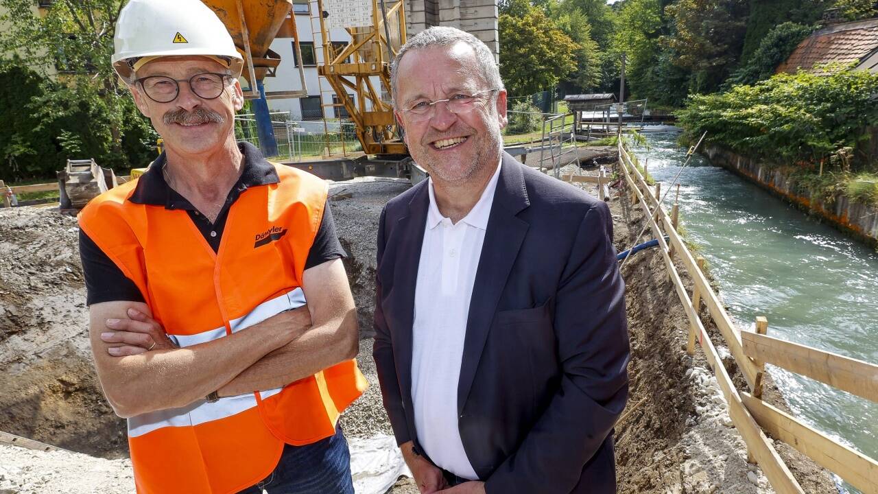 Kassier Josef Pichler und Obmann Franz Kok. 