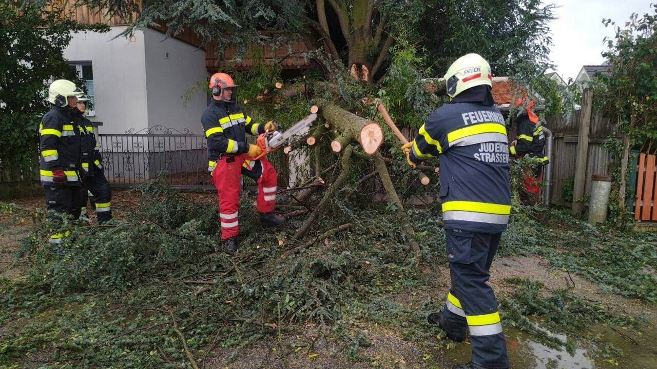 Massive Zerstörungen gab es in der Steiermark.  