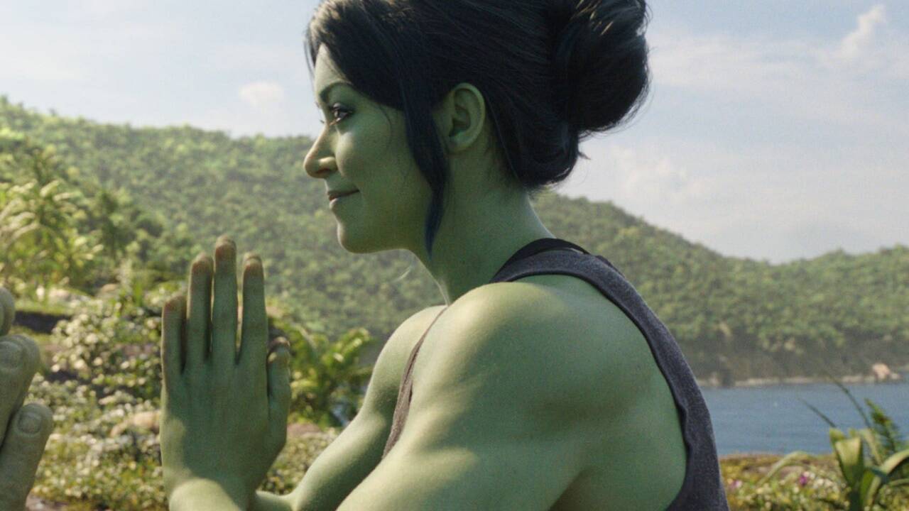 Grün ist nicht nur die Hoffnung: Tatiana Maslany als Jennifer Walters, die sich in „She-Hulk“ verwandelt. 