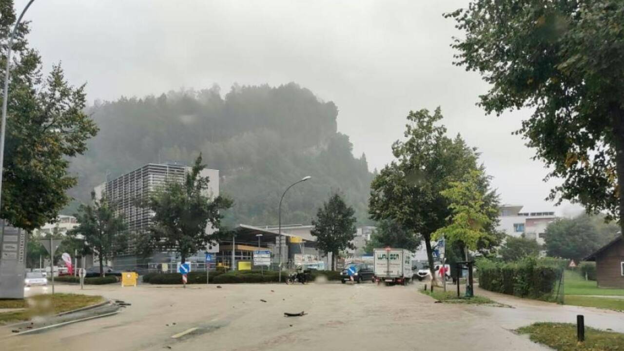 Ahaltende Niederschläge führten in Vorarlberg zu Überschwemmungen 