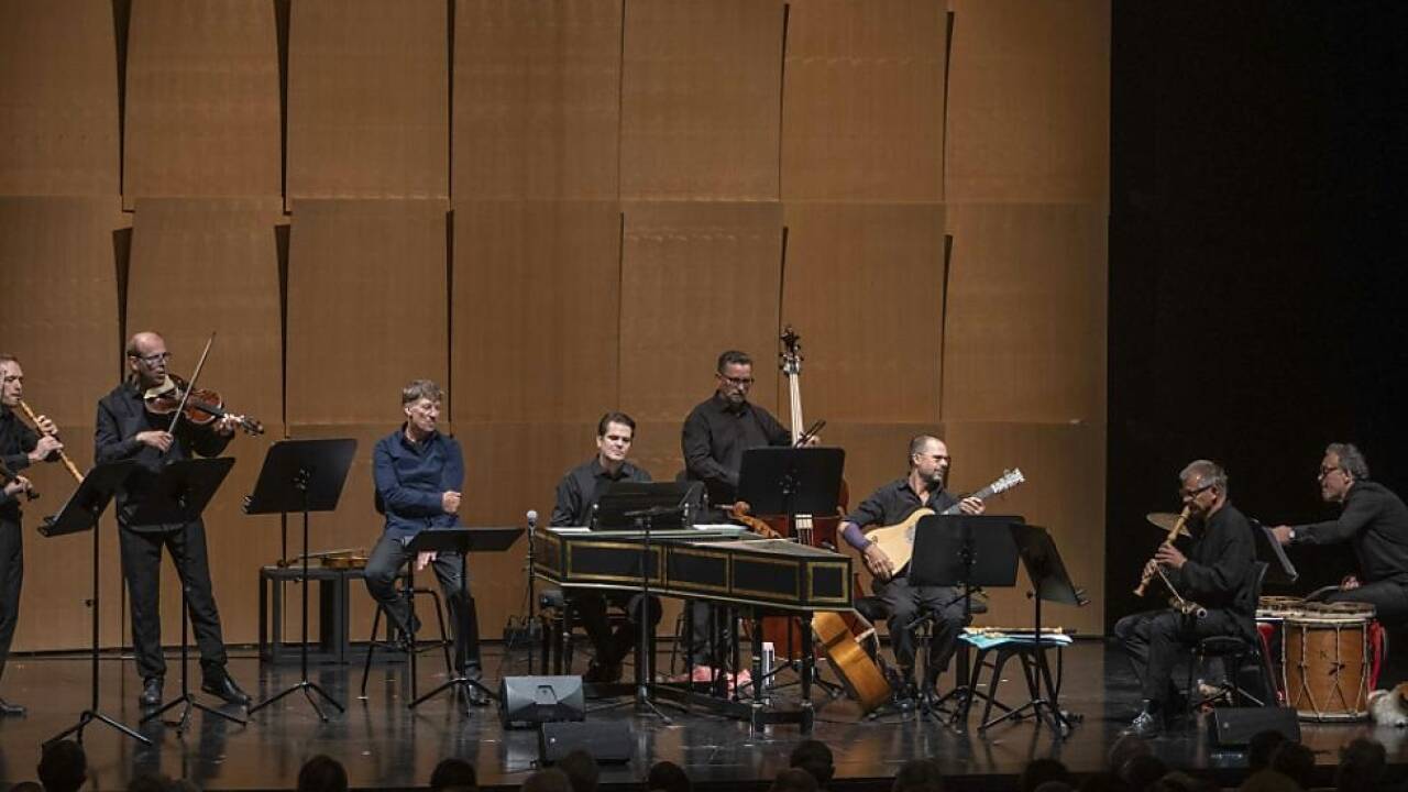Tobias Moretti und das Ensemble 'wood sounds' im Haus für Mozart 